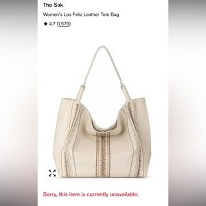 NWOT The Sak Los Feliz Large Leather Tote Bag